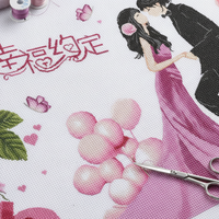 2026 New Cross Stitch Kit "Happiness Agreement" for Wedding Gift