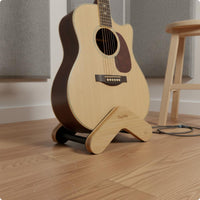 Portable Floor Guitar Stand Stable Base Acoustic Guitar Stand Space-Saving Musical Equipment for Home, Studio