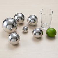 Home Bar Stainless Steel Ice Balls for Chilling, Large 70mm 304 Stainless Steel Ice Ball, Party Supplies Gift for Him, Whisky Stones Barware