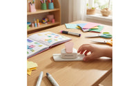 Postage Stamp Border Punch Decorative Embossing Punch Compact Paper Perforator with Zigzag Pattern for Crafters, Kids