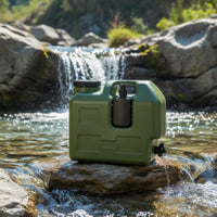 Food-Grade Water Container with Spigot Leakproof Water Container with Tap Easy to Clean Jerrycan Compact for Campers, Outdoor Enthusiasts, Travelers, Camping, Emergency Preparedness, Road Trips, Picnics
