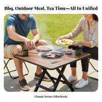 Portable Grill stand Foldable Folding Table Multi-Functional Outdoor gear for Street Vendors, Campers, Barbecues, outdoor meals, Backyard Gatherings