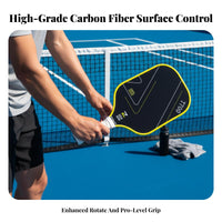Frosted Texture Pickleball Paddle Lightweight Design T700 Carbon Pickleball Paddle Enlarged Sweet Area for Adults, Training, Outdoor, Indoor