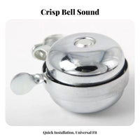 Easy Installation Cycle Bell Long-Lasting Aluminum Alloy Universal Bike Bell Lightweight for Children, Adults, E-Bikes, Daily Commute