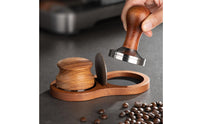 Espresso Pressing Station Multi-Functional Storage Coffee Tamper Stand Non-Slip Base Espresso Tool Holder for Home Baristas, Cafe