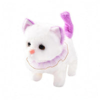 Interactive Cat Toy Electric Stuffed Cat Toy Realistic Meowing