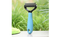 Dematting Comb Ergonomic Double-Sided Grooming Comb De-Shedding Brush Easy Grip Double-Sided Dog Brush Skin-Friendly for Dogs