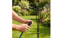 Easy to Install Misting Spray System with Weighted Base Leak-Proof Standing Mister with Adjustable Nozzles Long-Lasting Water Sprayer Commercial-Grade for Trampoline