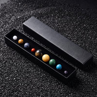 Solar System Display Astronomy-Themed Celestial Body Stones Gemstone Set Gemstone Solar System for Space Lovers, Crystal Collectors, Study Table