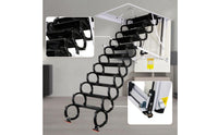 Wireless Control Retractable Attic Stairs Pull down Electric Attic Ladder Indoor Retractable Loft Stairs Sturdy for Homeowners