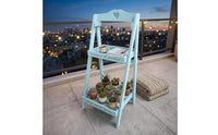 Farmhouse Design 2 Tier Flower Stand Multi Layer Wood Plant Stand Stable Structure Wooden Plant Shelf Indoor Outdoor Use for Garden, Patio