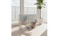 Bookstand with Wire Frame Space-Saving Magazine Rack Strong Freestanding Bookstand for Readers, Simplicity Seekers, Living Room, Office