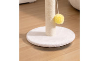 Stable Cat Scratching Post with Toy Sturdy Sisal Scratching Post Padded Pet Furniture Interactive for Cats, Kittens, Small Apartments, Living Room
