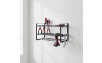 Wall-Mounted Power Tool Organizer 3 Layer Power Tool Organizer Wall Mount Easy Assembly Utility Rack with Shelves for Handymen