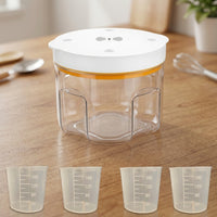 Resin Vacuum Chamber Airtight Vacuum Chamber with Measuring Cups Transparent for DIY Hobbyists