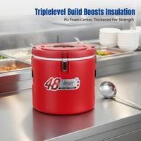 Stainless Steel Insulated Container, Removable Inner Liner, Large Capacity, Commercial Food Storage for Restaurant, Canteen