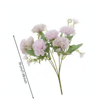 Fake Carnation Bunch Long-Lasting Artificial Carnation Arrangement Low