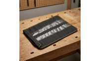 Oxford Cloth Roll-up Tool Bag Yellow Piping Roll up Tool Bag Fastening Straps Carrying Handle