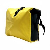 Waterproof Electric Cycle Handlebar Bag Adjustable Straps Front Hanging Storage Pouch Buckle Closure Handlebar Storage Pouch for Delivery Riders