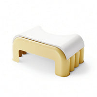 Anti-Slip Toilet Stool Compact Toilet Footstool Stable Squatting Stool Space-Saving for Family