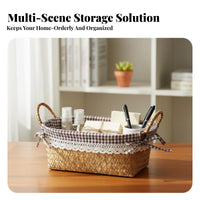 Woven container with Liner Handwoven Desktop Container adaptable for home users