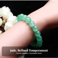 Green Aventurine Bracelet Gender-Neutral Design Green Stone Bead Bracelet Simple