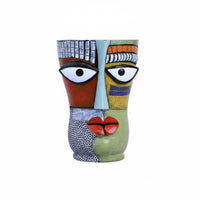 Abstract Face Planter Artistic Design Decorative Face Vase Unique