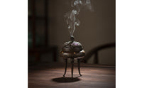 Incense Holder Classical Incense Holder with Lid Small Censer for Meditation