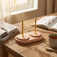 Rotating Yarn Spool Holder Two-rodRod Wooden Yarn Holder for Knitting, Crochet