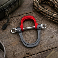 D-Shaped Carabiner Multi Functional D Shaped Carabiner Portable Gear Connector for Camping
