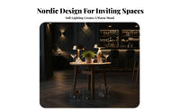 Minimalist Design Upholstered Bistro Set Modern aesthetic 5-Piece circular table and Chair Group adaptable Combinations Commercial Furnishing for Cafe Owners, Office Managers, Employees, Dessert Shop, Lounge Bar, Cafeteria, Reception Area