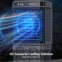 Industrial Air Chiller Multiple Speeds Mobile Water-Based Chiller Fan Quiet Water Cooling Fan for Warehouse, Restaurant, Supermarket