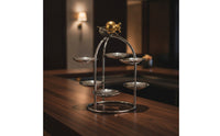 Stainless Steel Dessert Display Stand Multi-Tier Dessert Stand with Tiers Freestanding Tiered Serving Tray Stable for Caterers