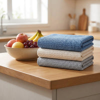 Quick Dry Kitchen Towels and Microfibre Cloth, 3 Pack Large 40x70cm Tea Towels, Lint and Oil-Resistant Dishcloths for Dish Washing