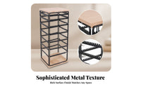 7 Tier Rotating Rack Light Wood Rotating Earrings Display Rack Detachable Retail Fixture