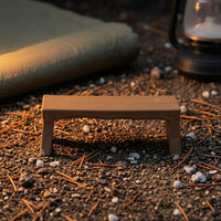 1:64 Scale Mini Park Bench Brown Finish Scene Bench Straight Legs Model Scenery Prop Compact