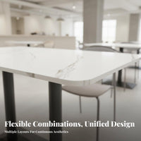 Wovensupport Booth and Chair Set Utilitarian Design Commercial Furniture Complete Dining Combination Cushisingled Seats