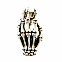 Skull Hand Candlestick Darkly Ornate Design Skeleton Hand Holder Table Ornament
