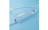 Spiral Condenser Clear Coiled Condenser Cylindrical for Distillation, Scientific Workspace