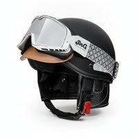 Quick-Release Buckle Padded Interior Retro Open Face Helmet Retro Helmet