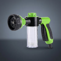 Spray Bottle with Soap Dispenser for Car Cleaning, Hose Nozzle with 8 Spray Patterns for Car Wash, 1000ml Dispenser Bottle, Hose Attachment
