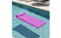 Lightweight Inflatable Water Mattress Portable Sunbathing Lounger Buoyant Lounger Fast Inflation & Deflation for Adults, Beach, Lake