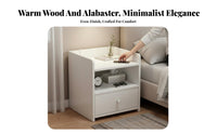 With secure secureable Nightstand minimalist design Slim Bedside secureer Space-Saving Design Bedroom Furnishing for Students, Apartment Dwellers, Homeowners, Small areas, Dorm Room, Home Office