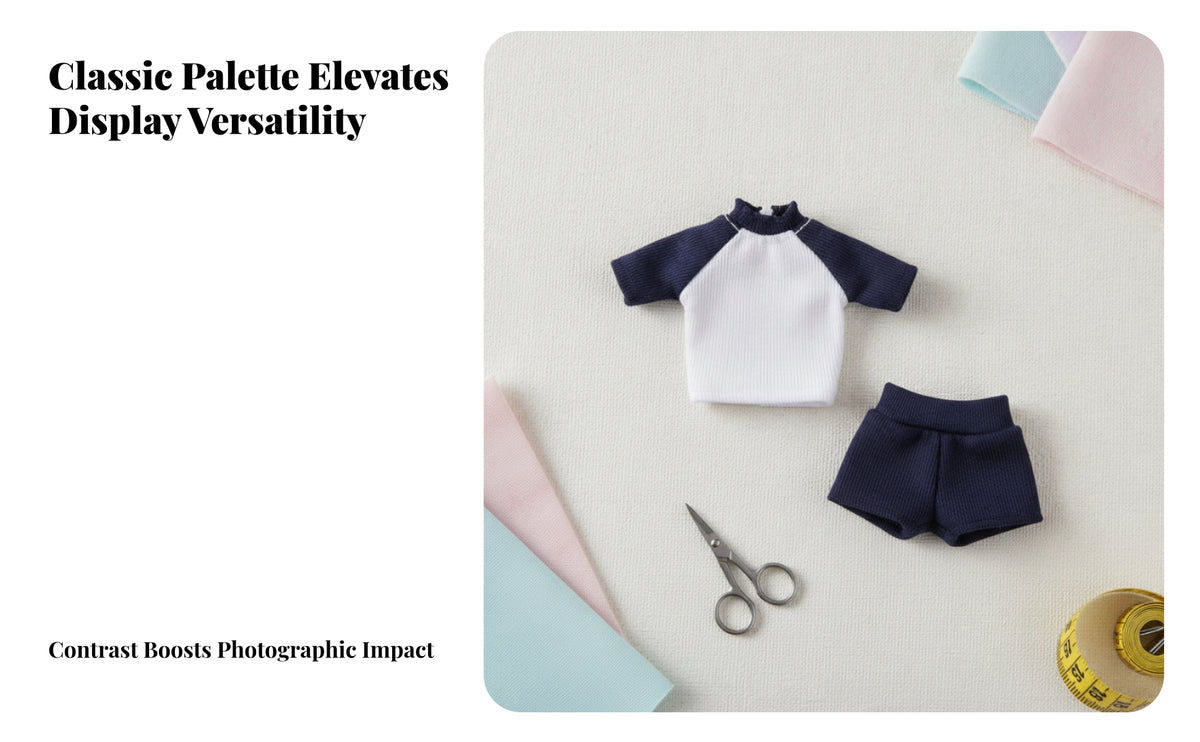 Two-Piece Miniature T-Shirt and Shorts | Sporty, OB11 Doll Clothes
