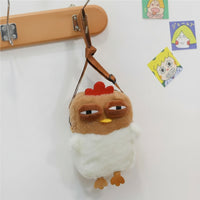 Faux Faux Hair Chicken Handbag Cute Chicken Bag Cartoon Cuddly Bag Quirky for Women