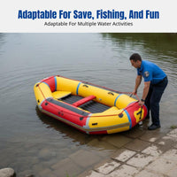 Drifting Boat Inflatable Kayak, Reinforced Hard Bottom, Multi-Chamber, Water Activities, Fishing