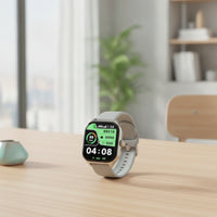 Smartwatch with Silicone Strap Long Battery Life Touchscreen Watch with Side Crown Smart Watch with Touchscreen Customizable