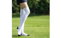 Terry Sole over-the-Knee Golf Socks Wear-Resistant over the Knee Sock Elastic Thigh High Sock Soft for Women