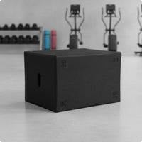 Non-Slip Plyometric Box Stable Foam Plyo Box Shock-Absorbing Exercise Instructor Textured for Fitness Enthusiasts, Athletes, Home Gym