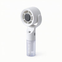 Compact Handheld Misting Fan Mini Portable Fan with Water Reservoir 3-Speed Cordless for Travelers